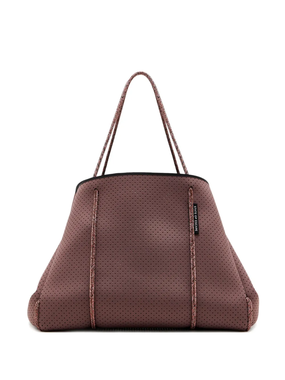 STATE OF ESCAPE Escape perforated blend tote bag | Brown | Image 1