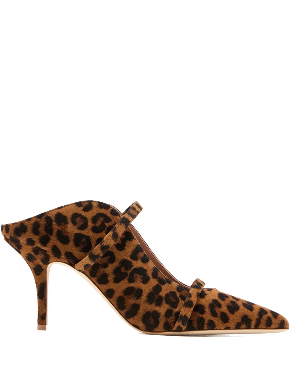 Malone Souliers leopard strap mules Bruin