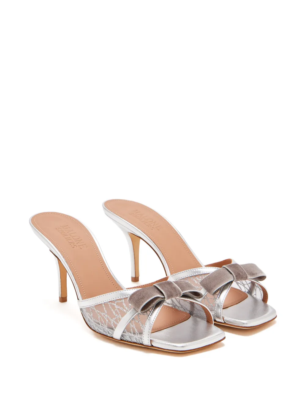Malone Souliers Malone bow lace sandals Zilver