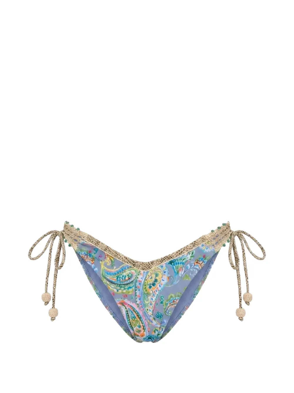 Del Maar Slip bikini con stampa paisley - Blu
