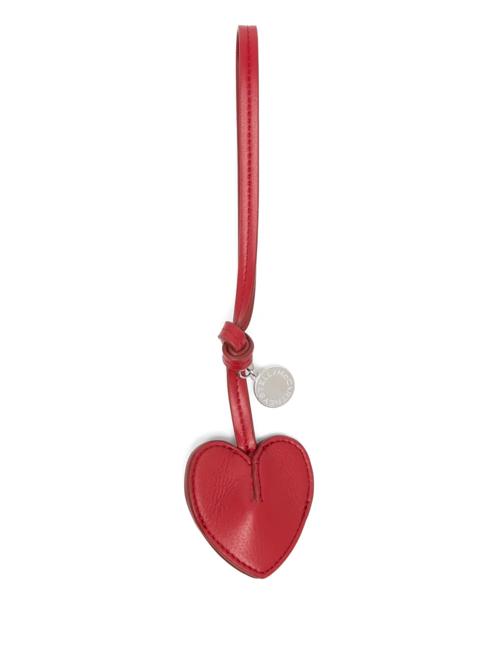 Stella McCartney heart charm keyring - Rot