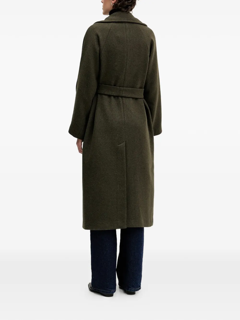  Sandro Ferrone Belted Coat - Green 
