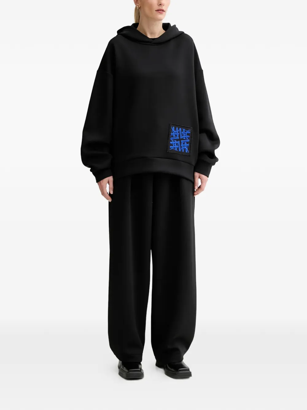  Mmc Studio Embroidered Track Pants - Black 