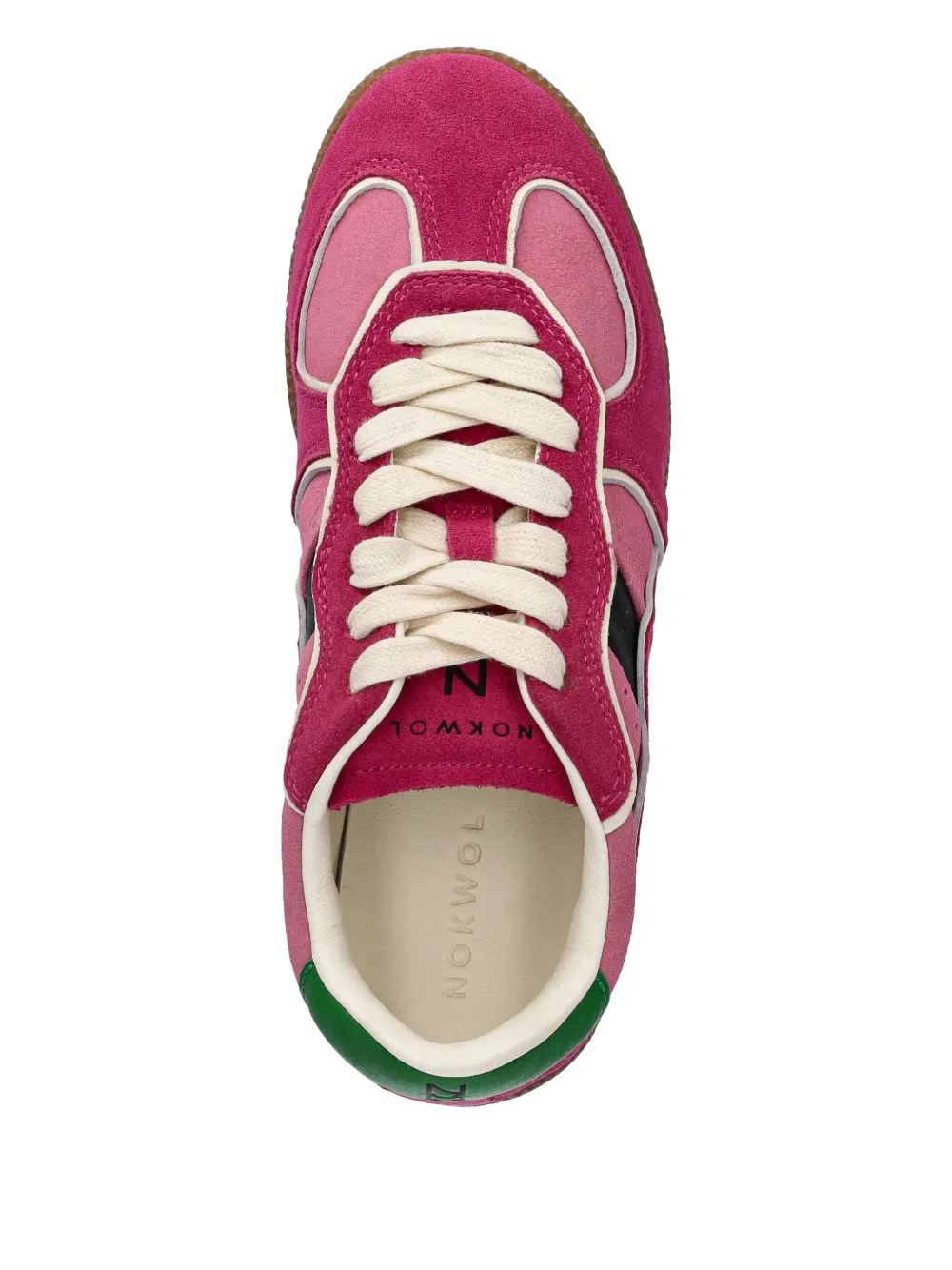  Nokwol August Panelled Lace-up Sneakers - Pink 