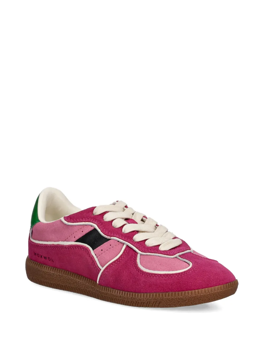 Nokwol August panelled lace-up sneakers - Roze