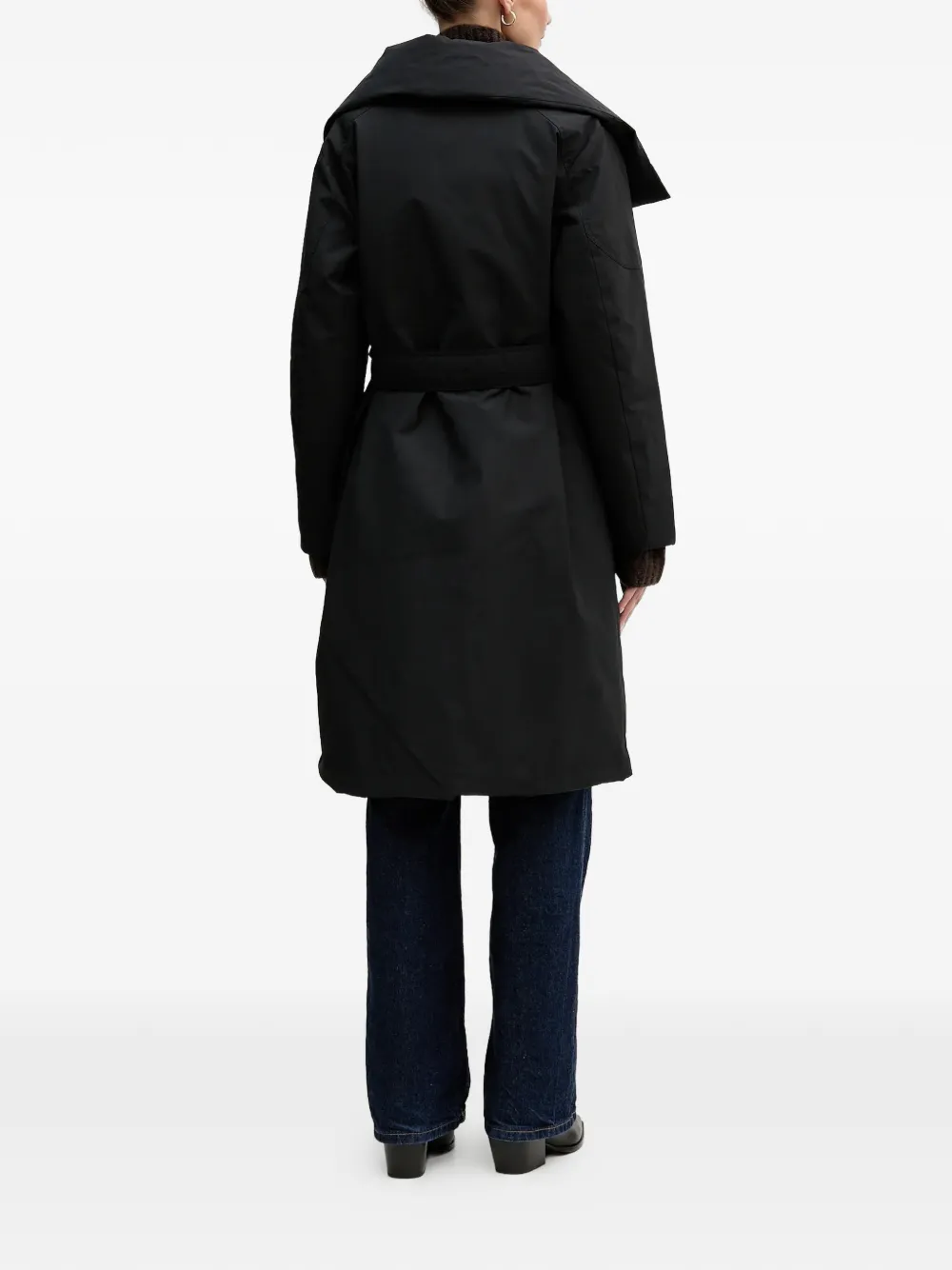  Moose Knuckles Belted Double-breasted Coat - Black 