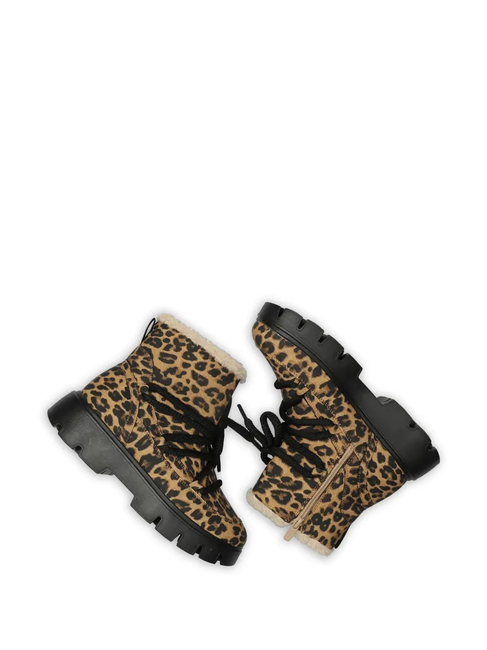 MEXX Enkellaarzen met luipaardprint Bruin