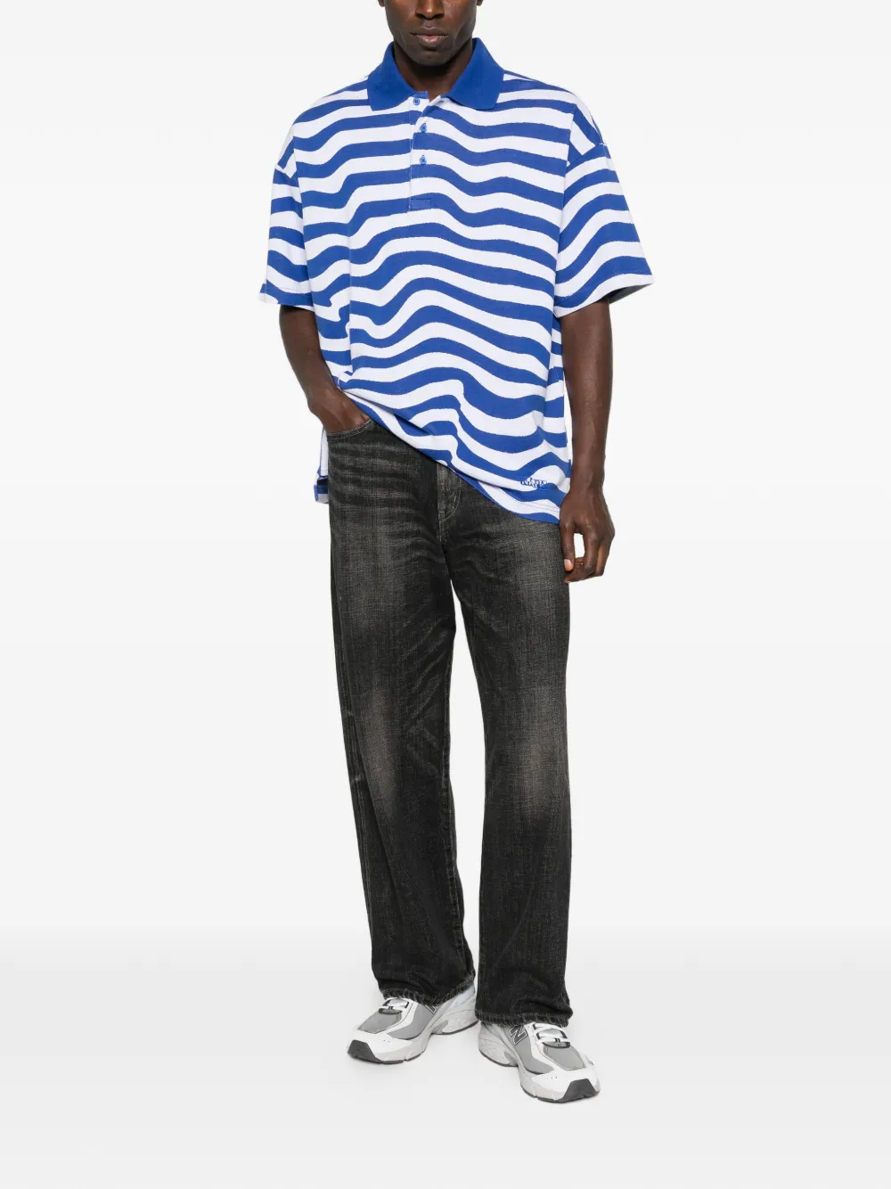 Napapijri striped polo shirt - Blauw