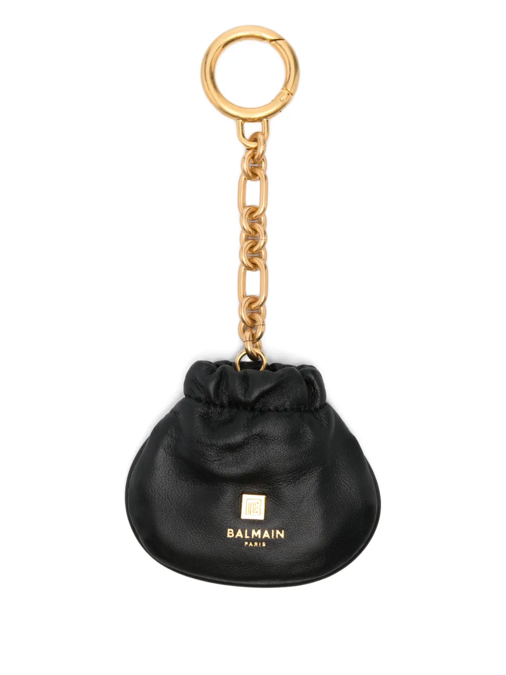 Balmain chain pouch keyring - Schwarz