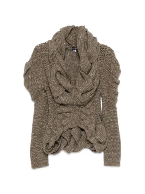 Giorgio Armani Pre-Owned suéter con diseño trenzado 2000