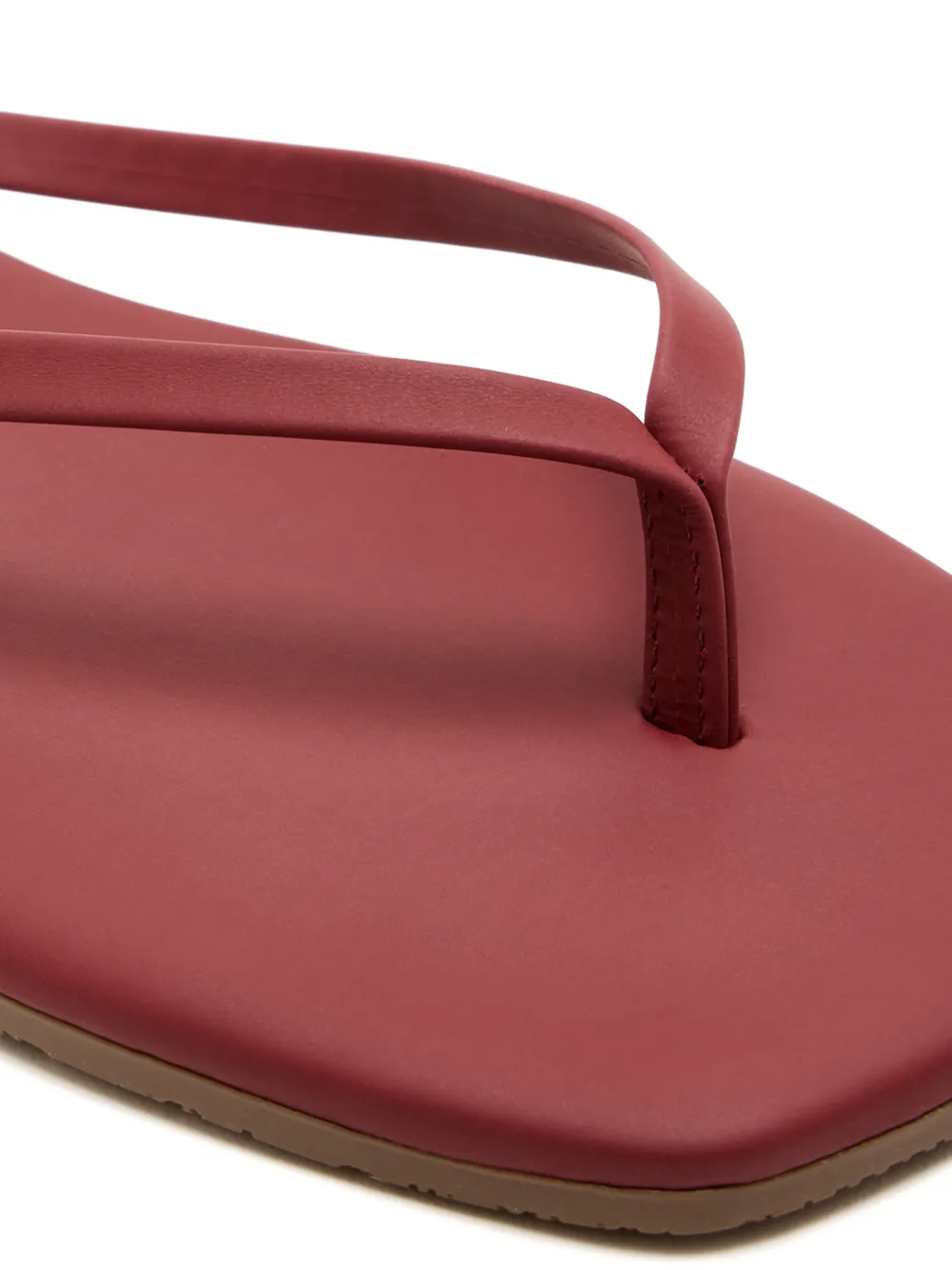 Tkees Teenslippers met vierkante neus Rood