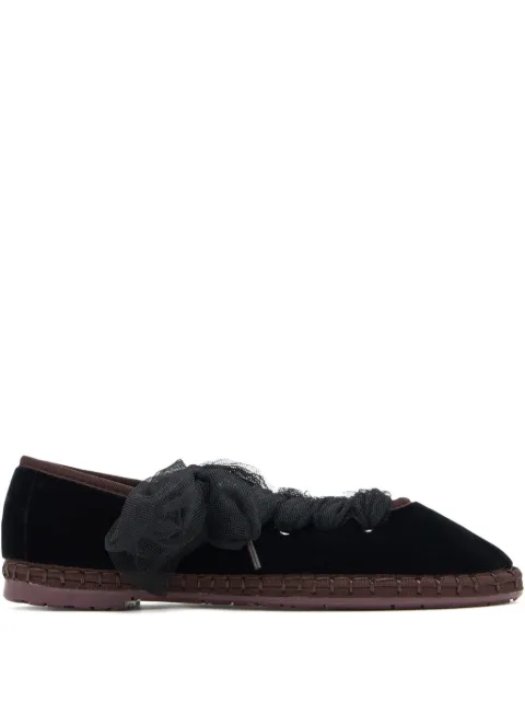 FLABELUS Ginevra tulle ribbon espadrilles