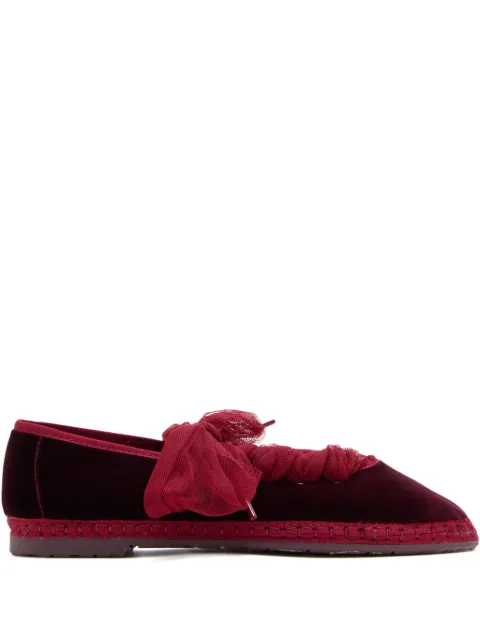 FLABELUS Ginevra tulle bow espadrilles
