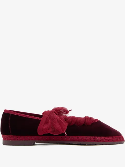 FLABELUS Ginevra tulle bow espadrilles