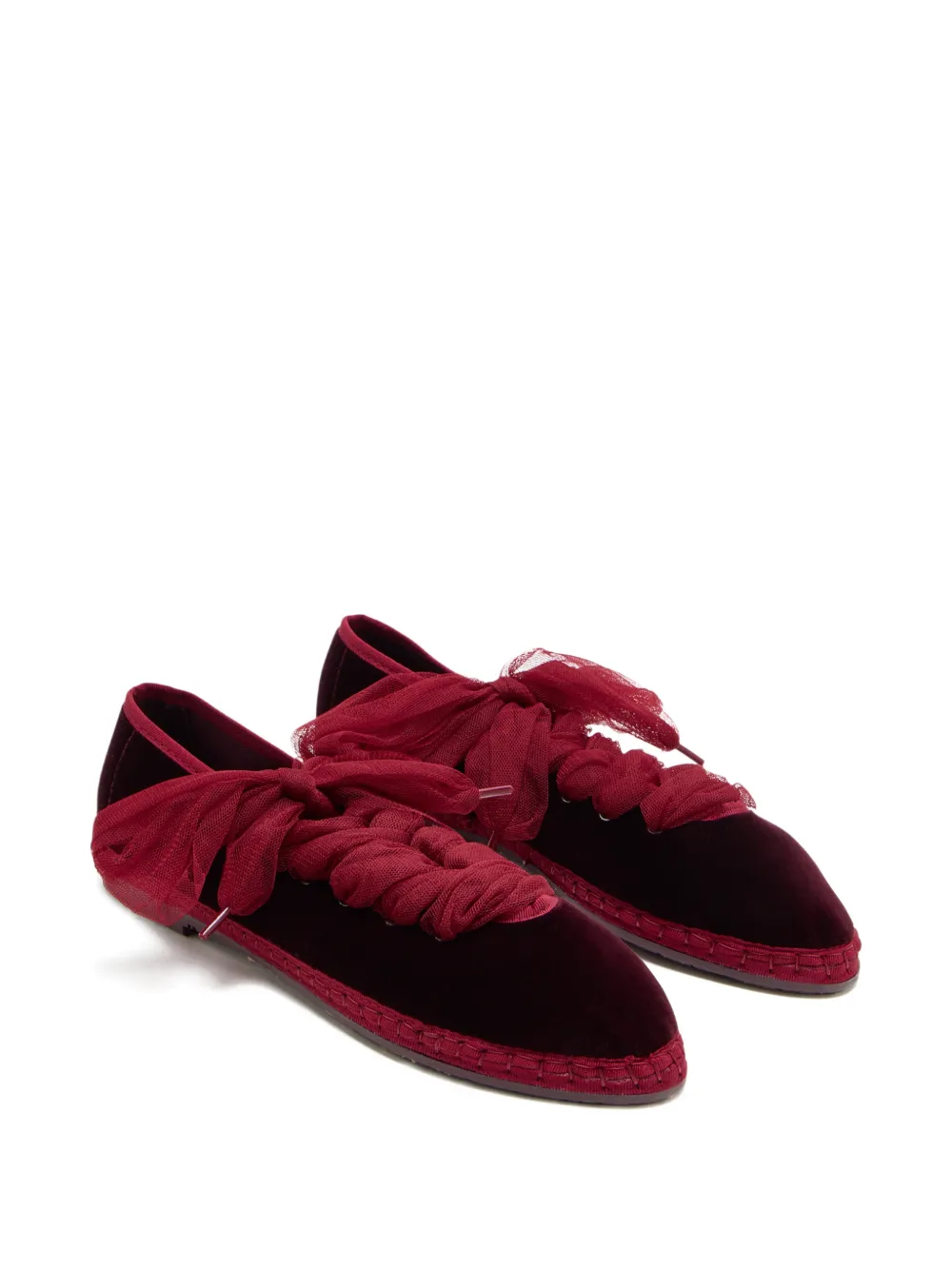 FLABELUS Ginevra tulle bow espadrilles | Flat Espadrilles | Image 2