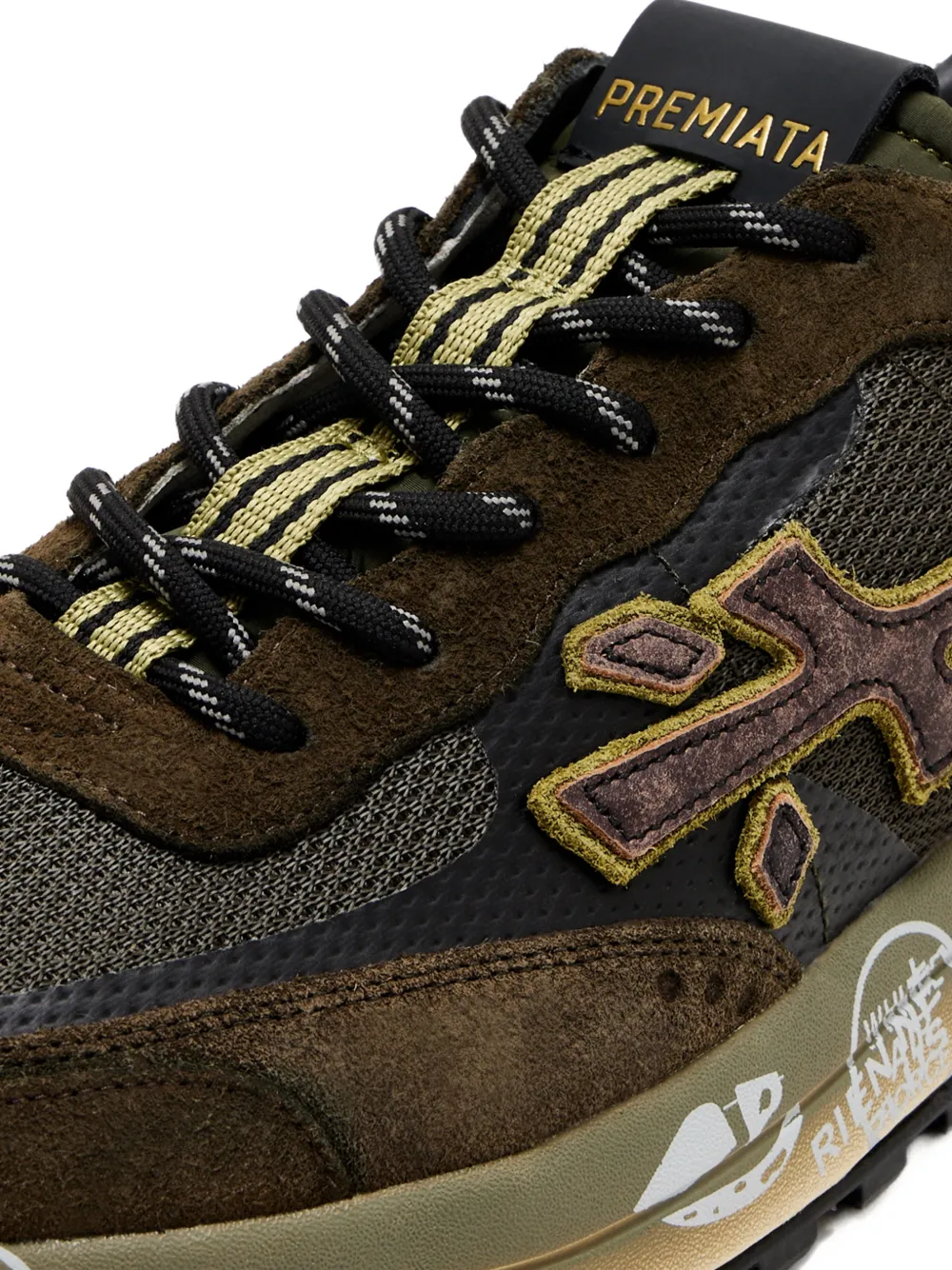 Premiata NOUS 7725 appliqued sneakers Groen