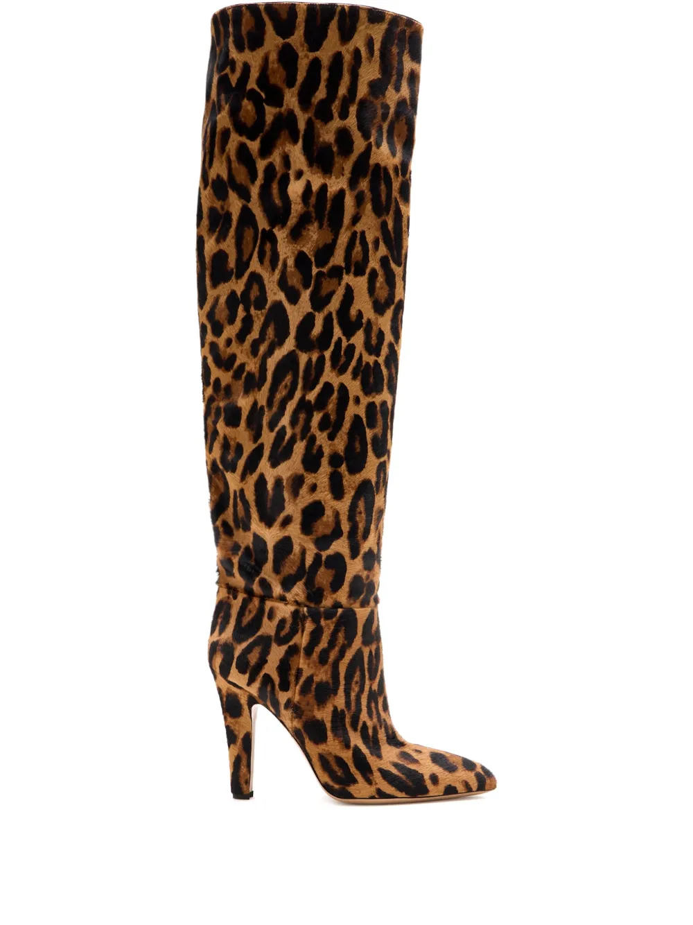 Paris Texas Elsa leopard heeled boots Bruin