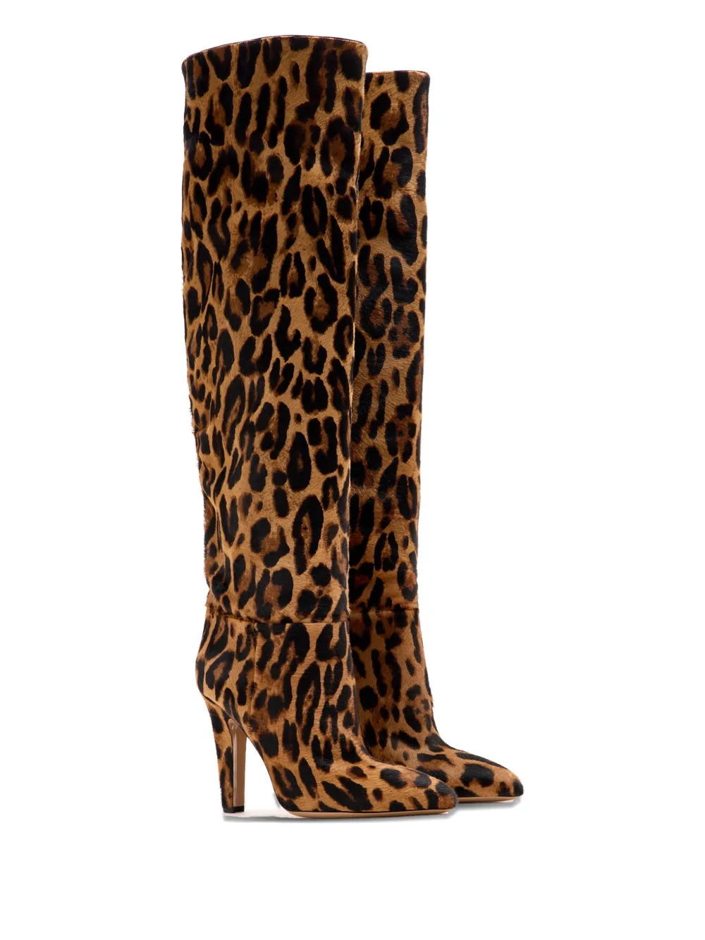 Paris Texas Elsa leopard heeled boots Bruin