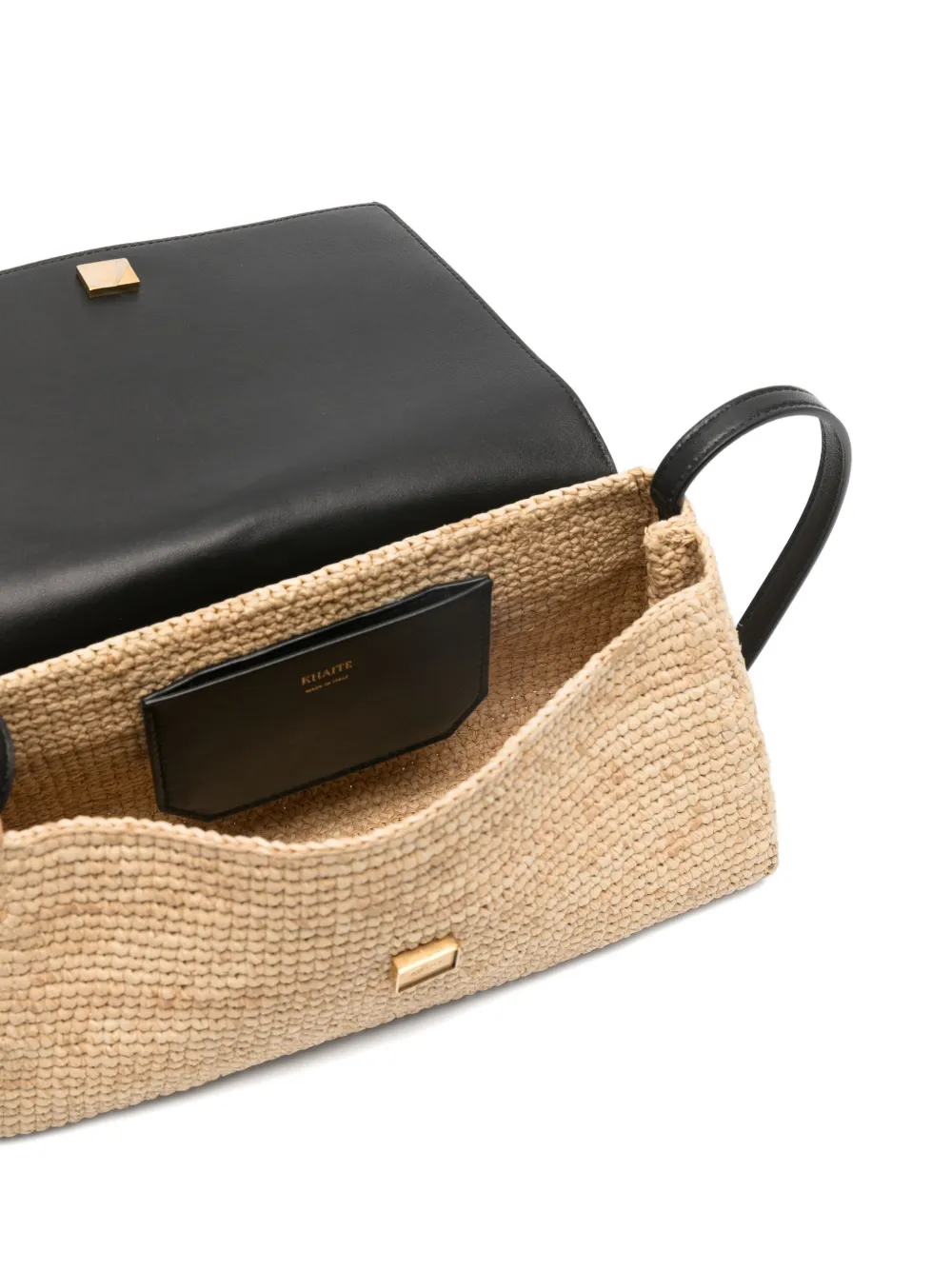KHAITE Audrey crossbodytas met zebraprint Beige