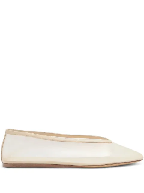 Le Monde Beryl Luna mesh almond-toe ballet flats