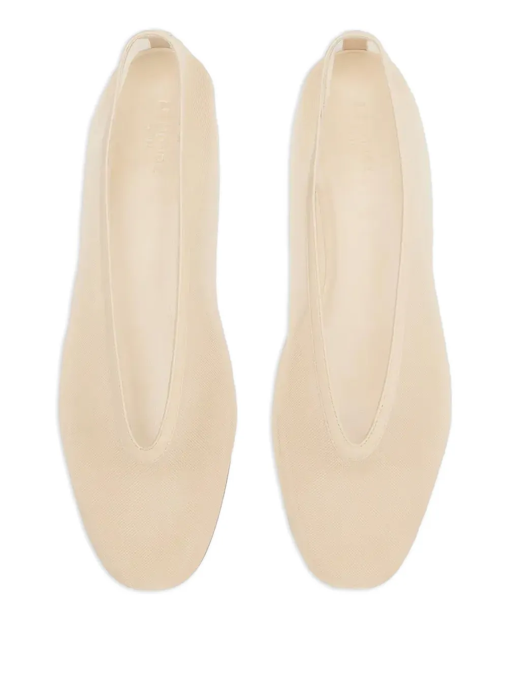 Le Monde Beryl Luna ballerina's met mesh en ronde neus Beige