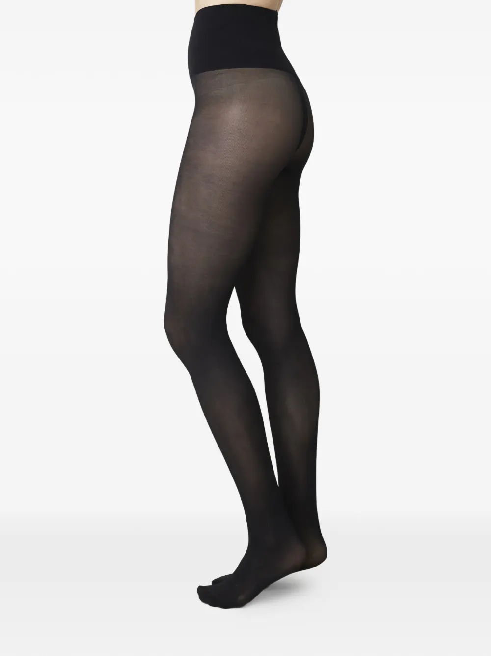 Swedish Stockings Lois Wide-waist Tights In Black