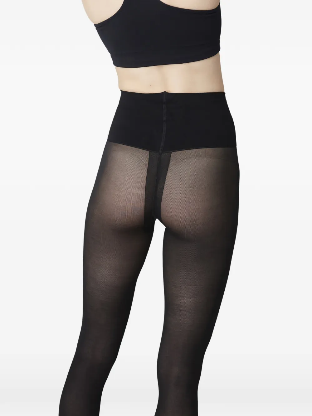 Swedish Stockings Lois Wide-waist Tights In Black