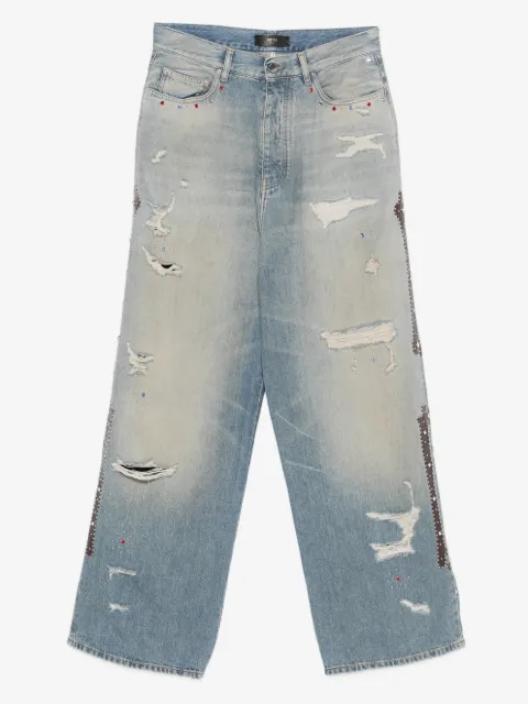 AMIRI bones studded baggy jeans
