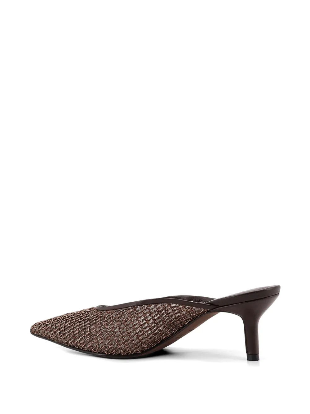 Brunello Cucinelli Monili sandalen met net detail Bruin