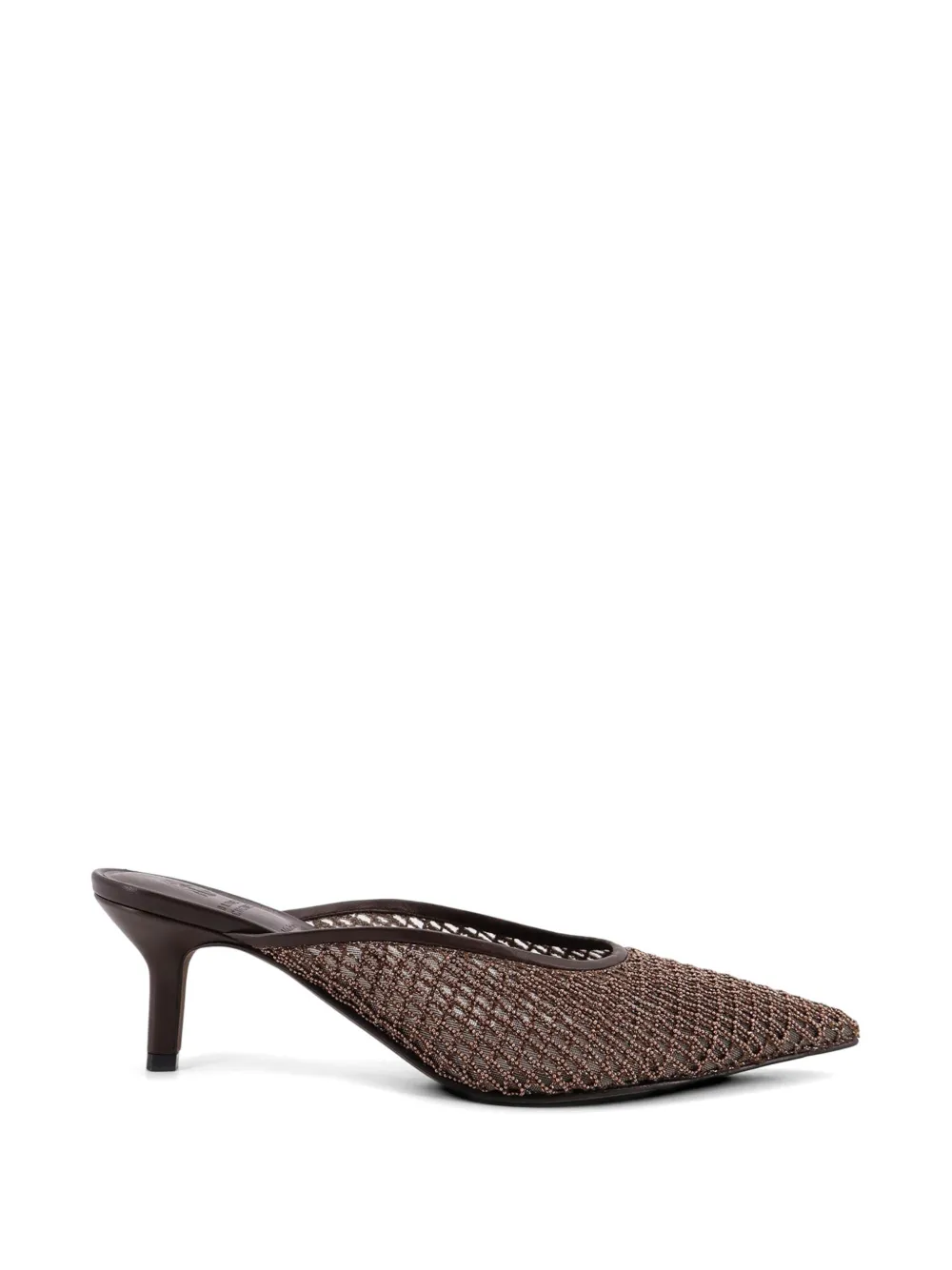 Brunello Cucinelli Monili sandalen met net detail Bruin