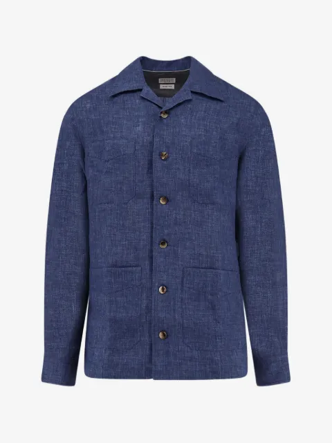 Brunello Cucinelli buttoned front-pocket shirt