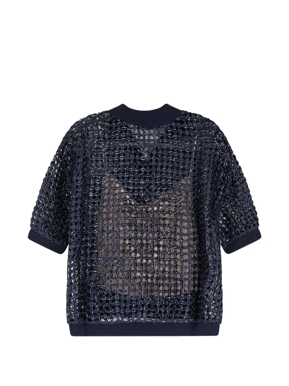 Brunello Cucinelli Opengebreide trui Blauw