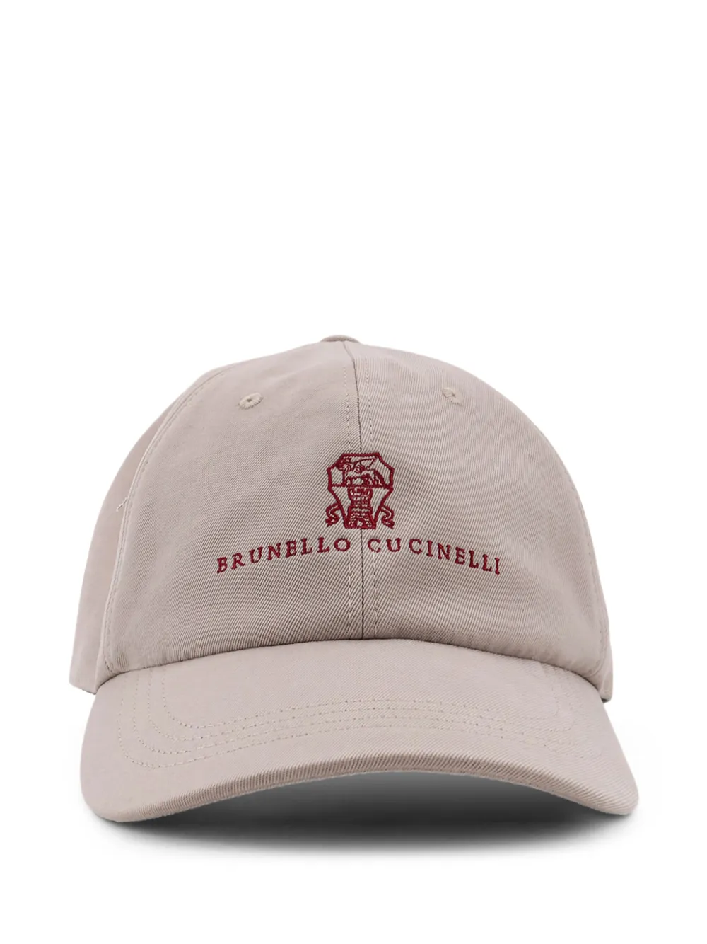 Brunello Cucinelli logo baseball hat - Toni neutri