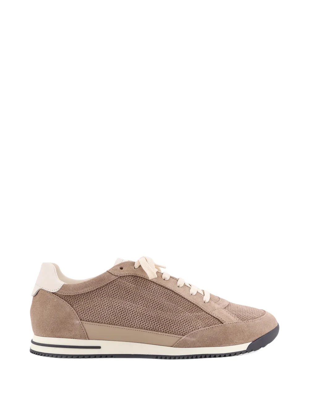 Brunello Cucinelli suede-panel sneakers - Toni neutri