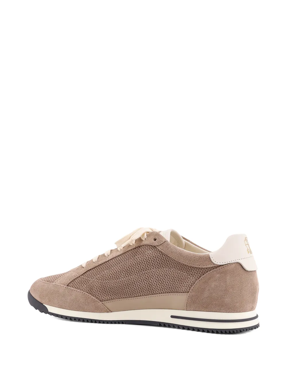 Brunello Cucinelli suede-panel sneakers Beige