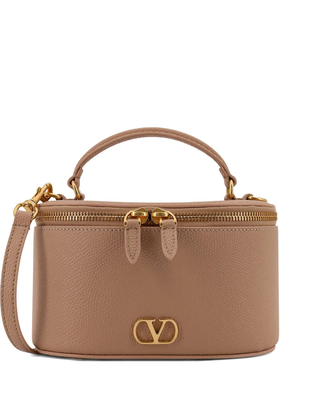 Valentino Garavani top-handle logo-detail tote bag - Toni neutri