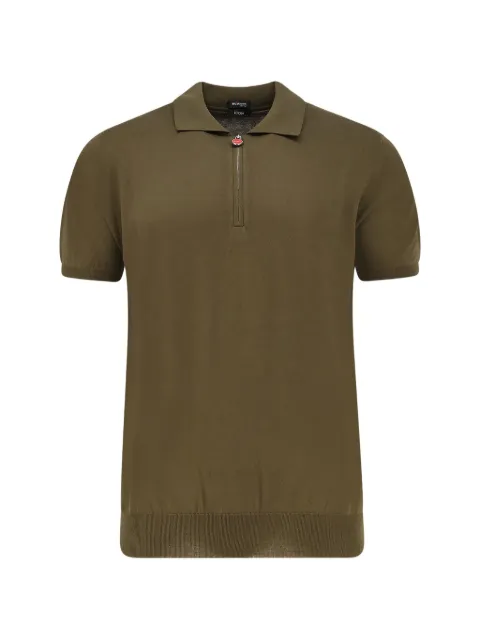 Kiton zip-up polo shirt