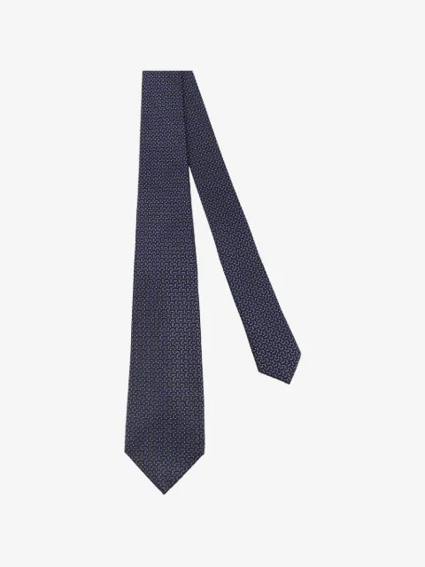 Kiton corbata con motivo geométrico