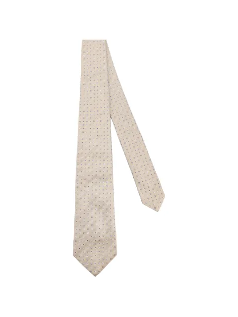 Kiton geometric-pattern tie