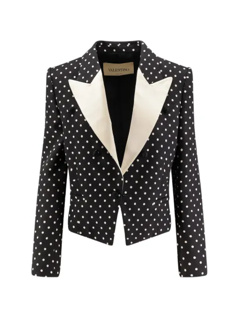 Valentino Garavani blazer cintré à pois