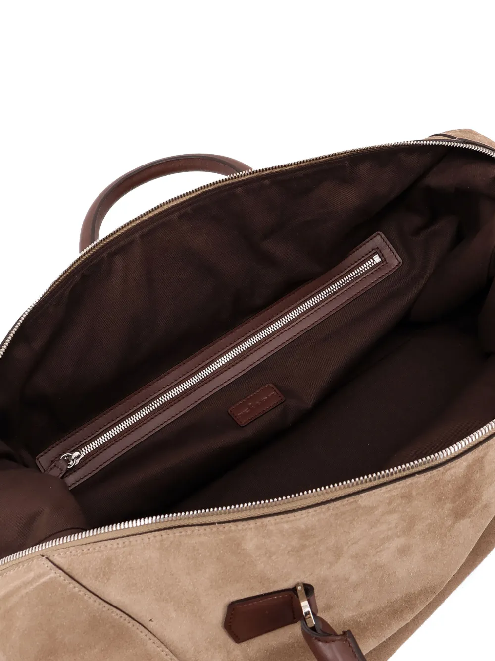  Kiton Zipped Luggage Holdall - Brown 