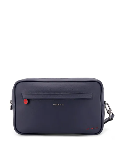 Kiton zipped clutch bag