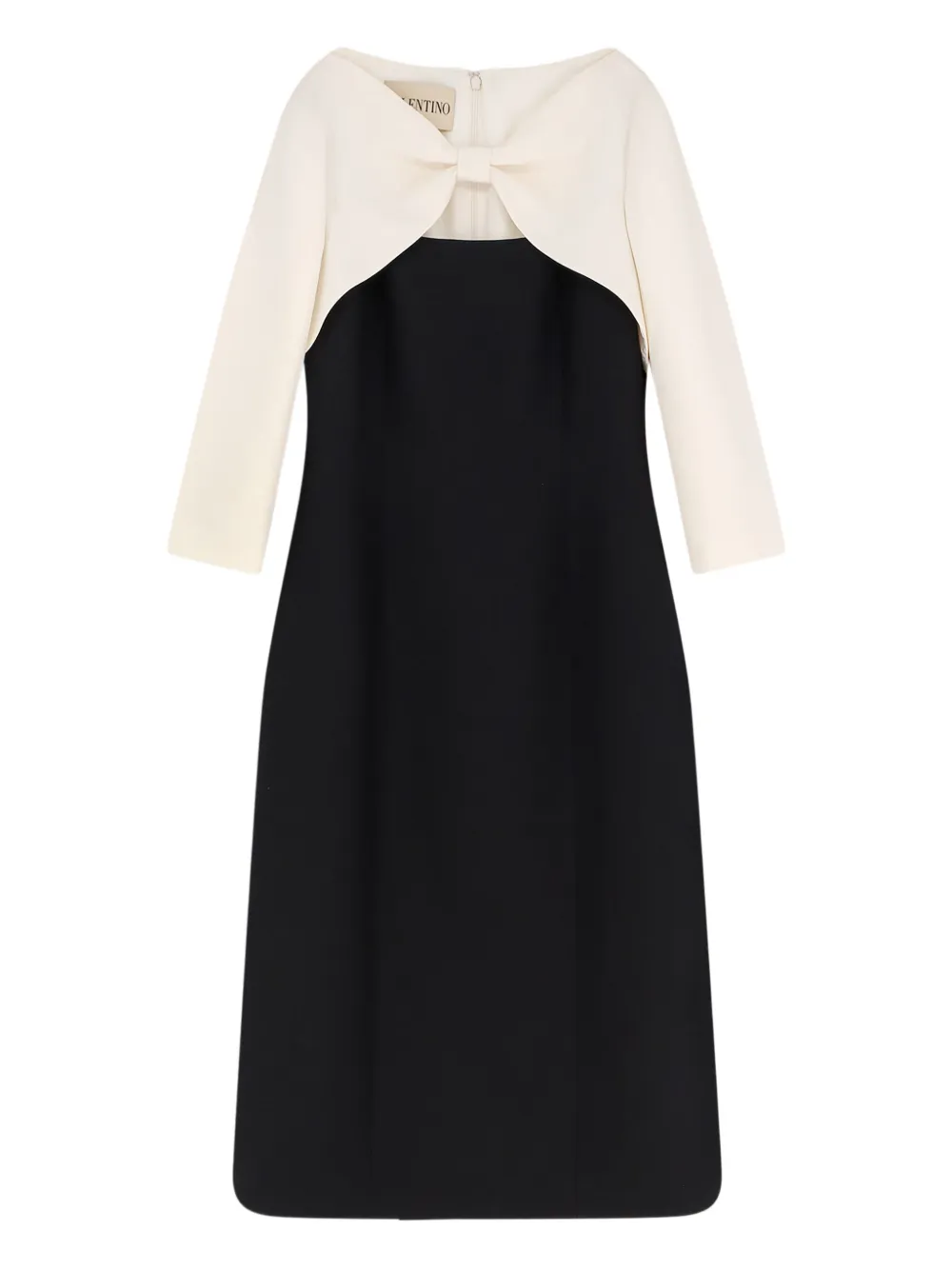 Valentino Garavani knot contrast midi dress - Nero