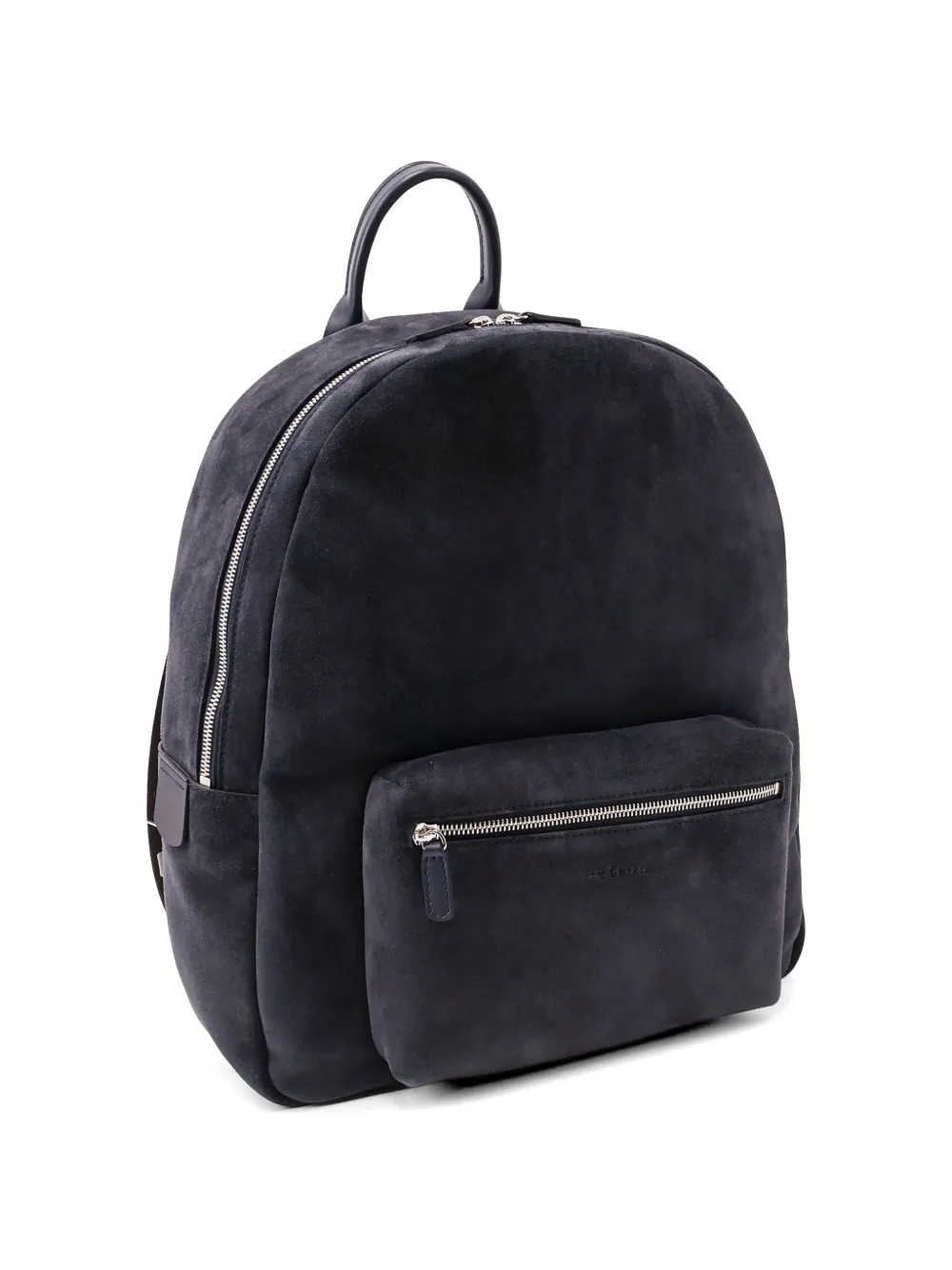  Kiton Zipped Leather Backpack - Blue 