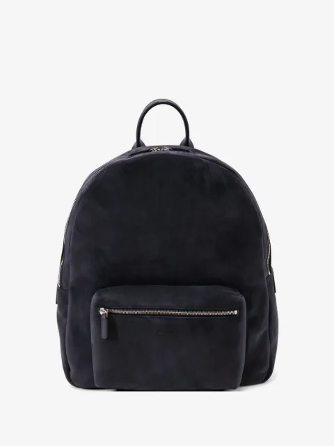 Kiton zipped leather backpack