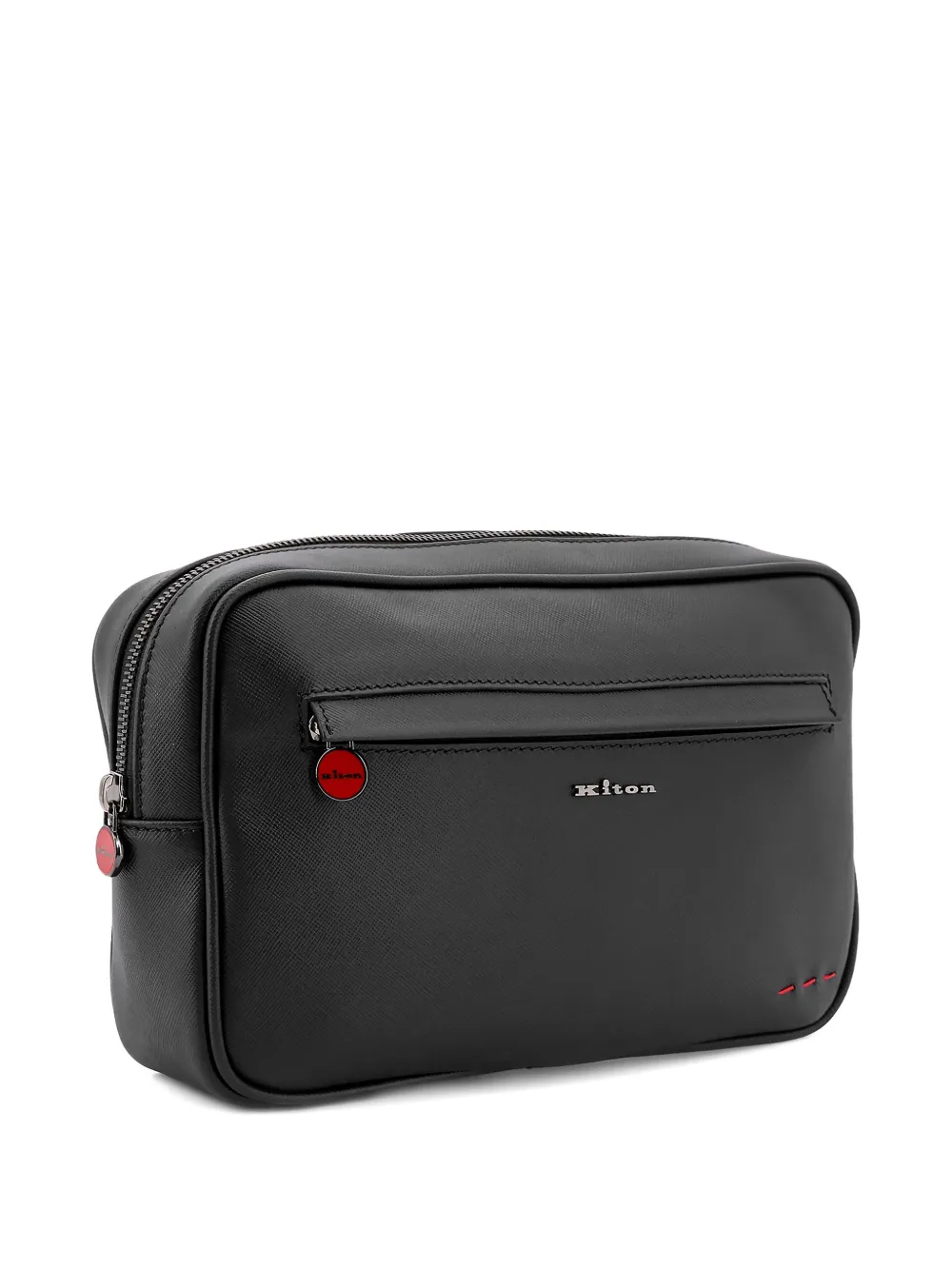  Kiton Zip Clutch Bag - Black 