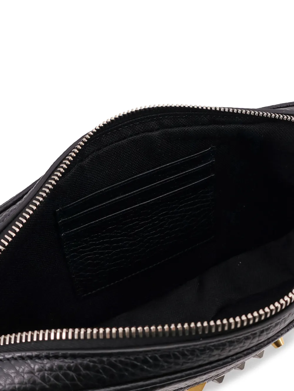 Valentino Garavani Clutch met studs en ritssluiting Zwart