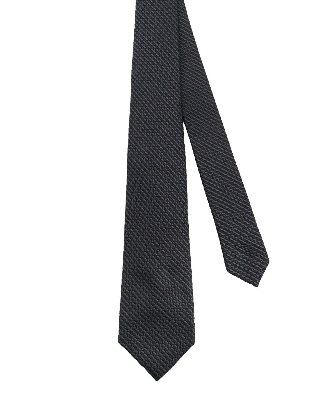 Kiton textured tie - Nero