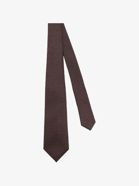 Kiton corbata de seda con motivo