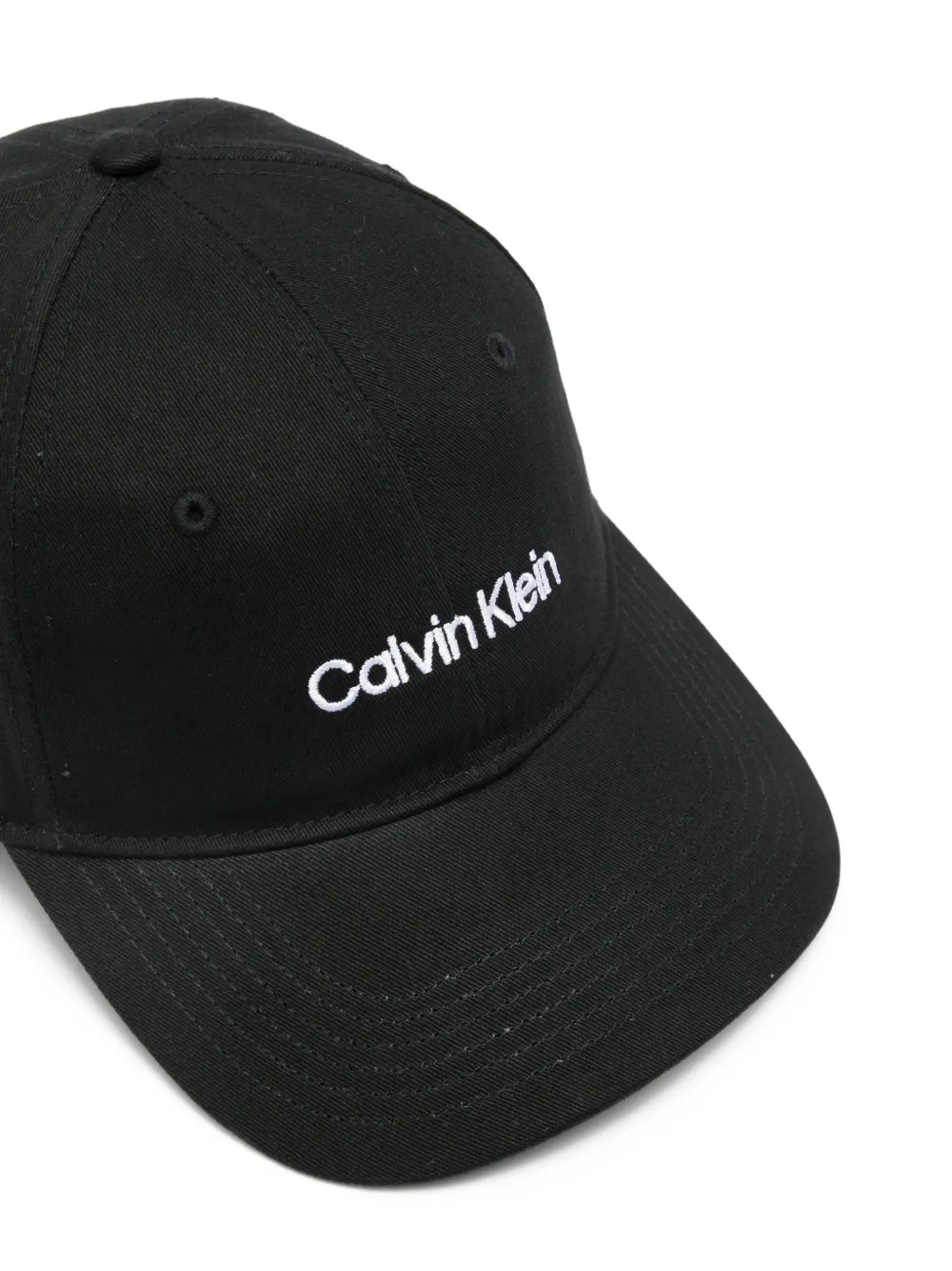  Calvin Klein Logo Baseball Hat - Black 